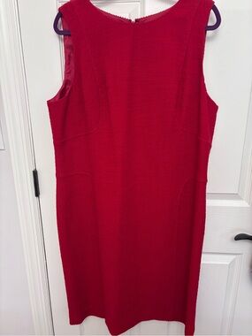 Lafayette 148 New York Sleeveless Scarlet Sheath Dress